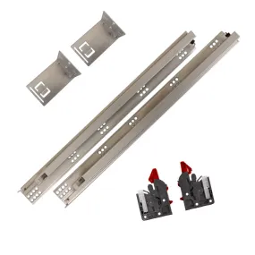 12 in. Soft Close Full Extension Undermount Drawer Slides Kit (6-Pair)