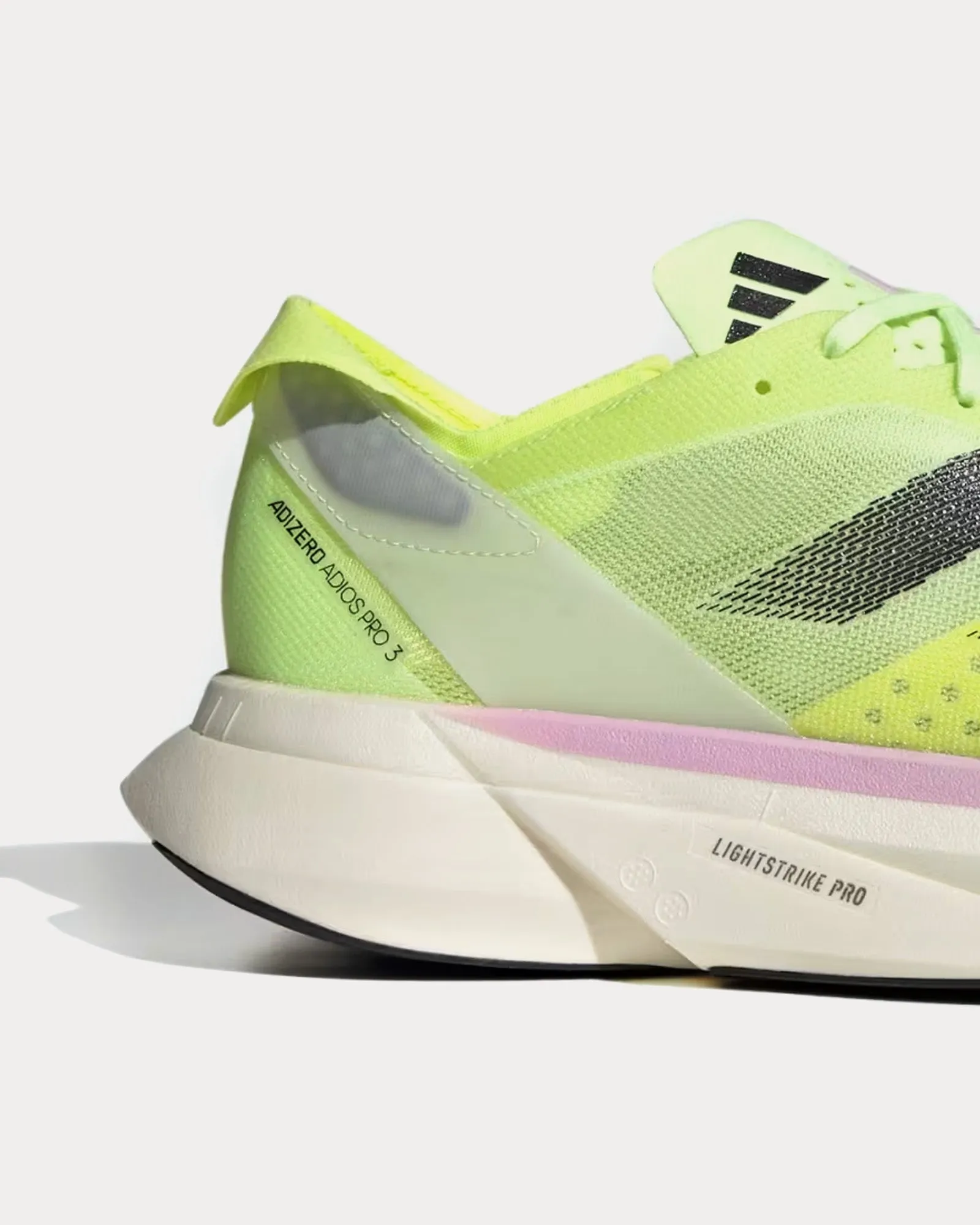 Adios Pro 3 Green Spark / Aurora Met / Lucid Lemon Running Shoes
