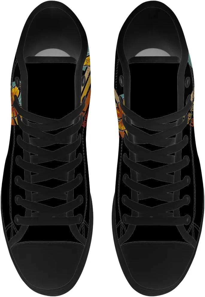 Autism Awareness High Top Shoes for Men Women Autism High Top Canvas Sneakers Casual Shoes Gifts for Him Her