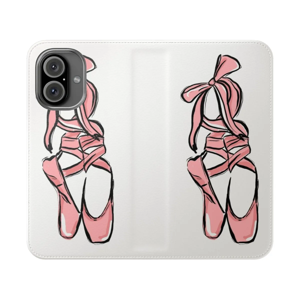 Ballet-Inspired Flip Cover Phone Case