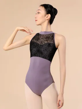 Ballet Mesh Splicing Sleeveless Leotard Dance Practice Jumpsuit