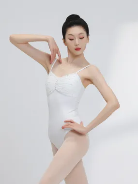 Ballet Rhinestone Suspender Leotard Dance Training Clothes