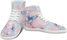 Butterfly Dragonfly Print High Tops Running Sneakers for Women Men Fitness Ankle Support Shoes