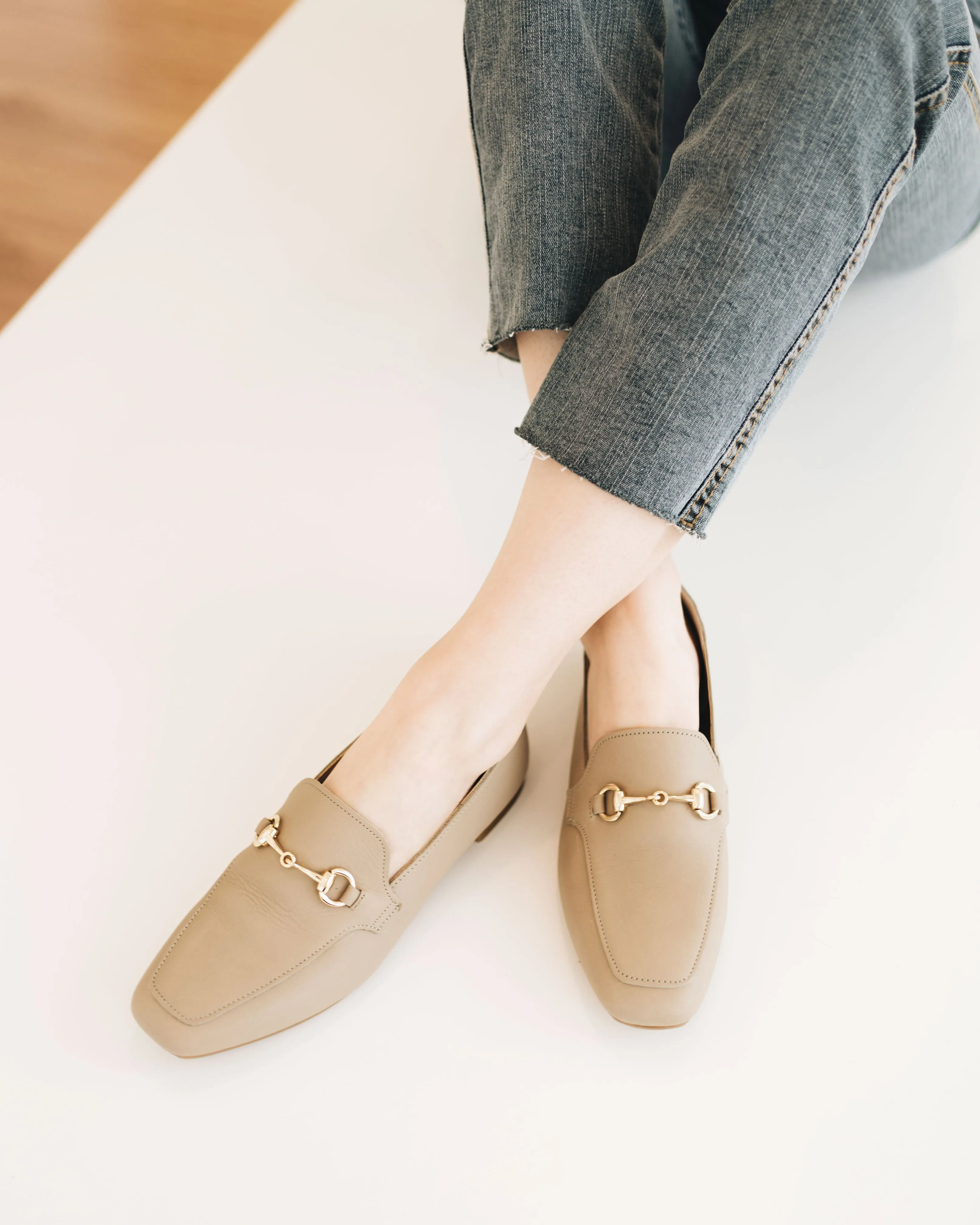 Celina Loafers - Cement Beige