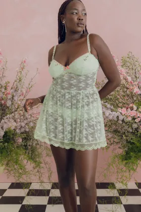 Chouchou Intimates Juliet Nightie Dress | Pistachio