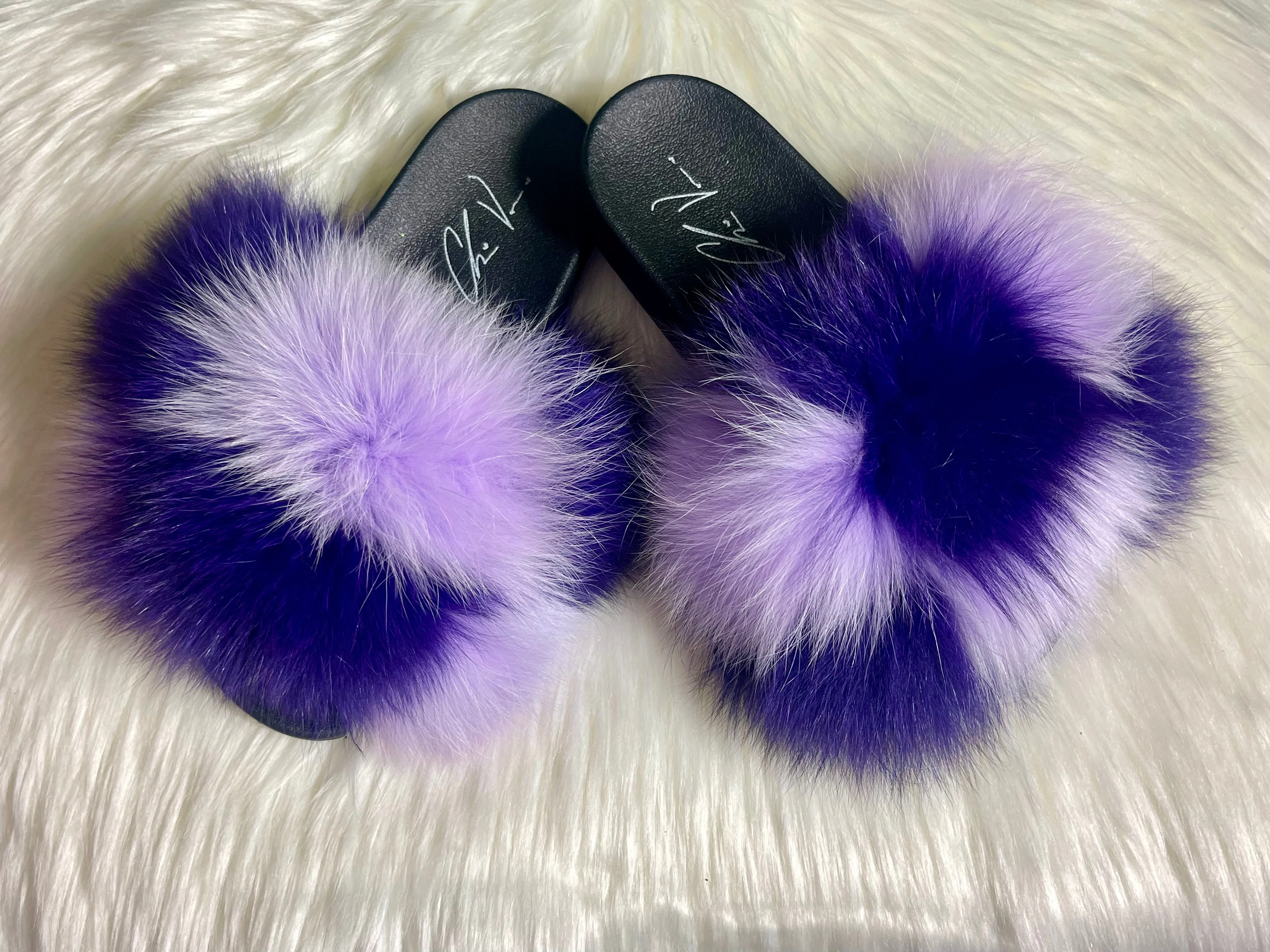 ChrissVonne luxury Fur slippers
