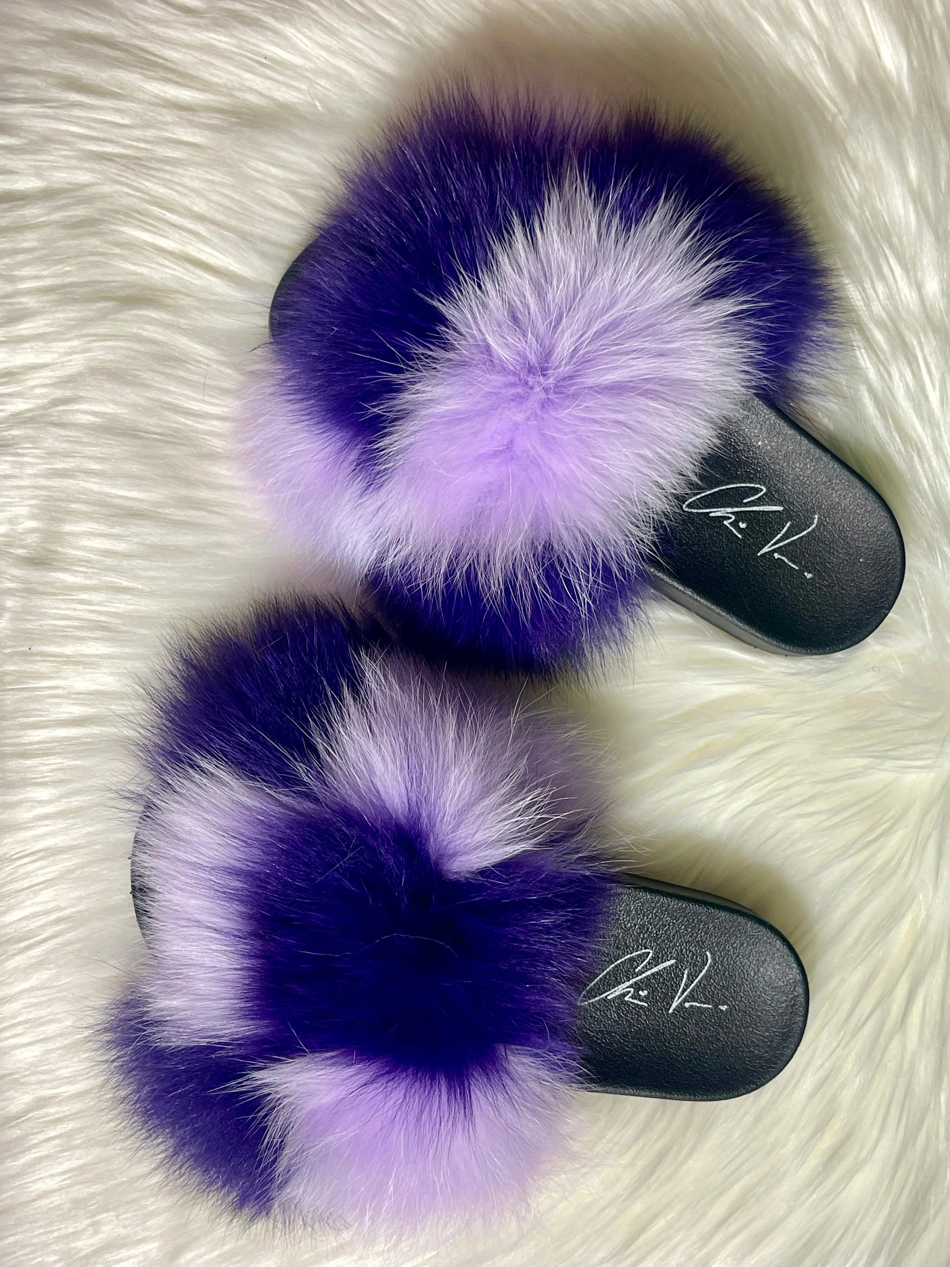 ChrissVonne luxury Fur slippers
