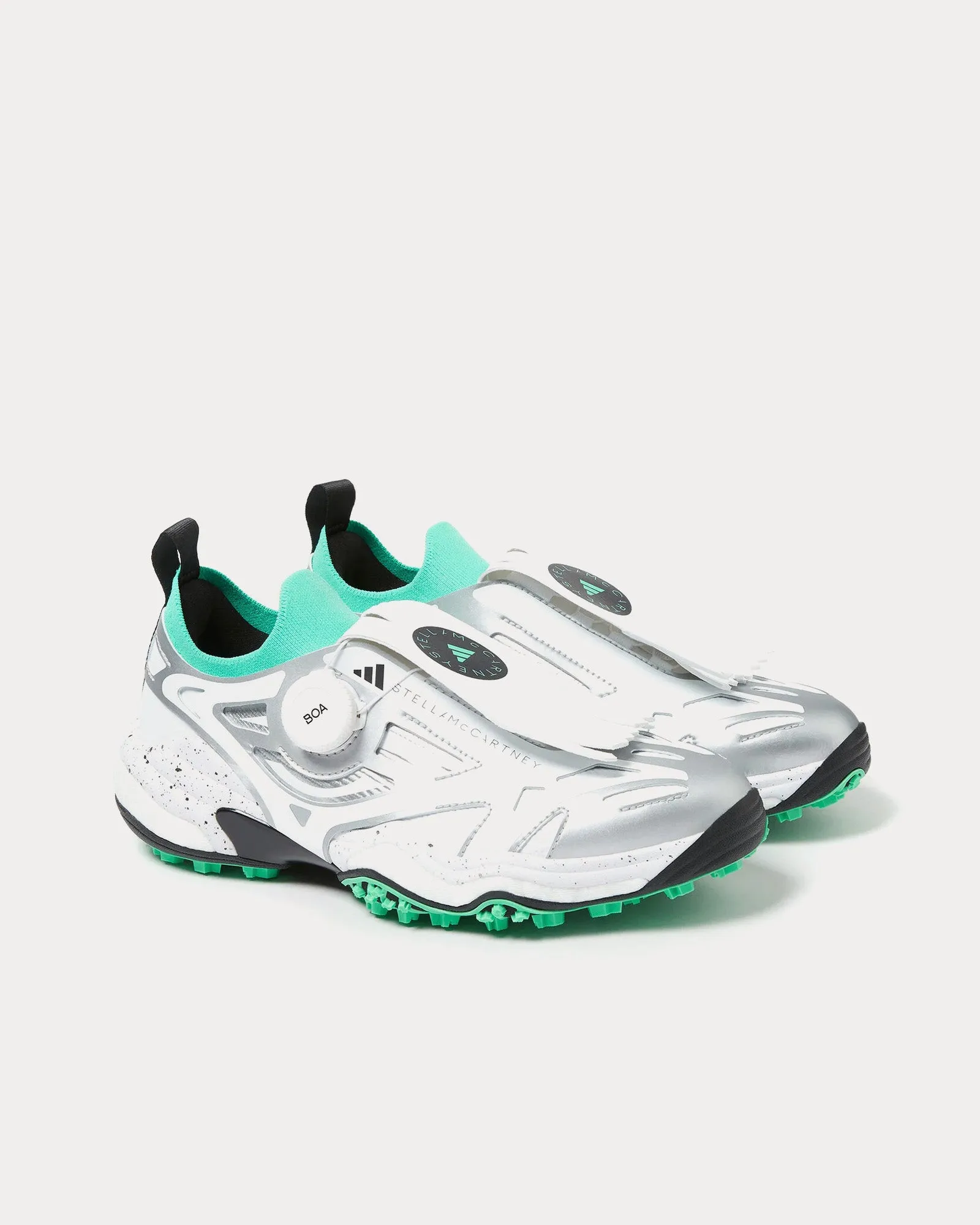 Codechaos White / Bright Green / Silver Golf Shoes