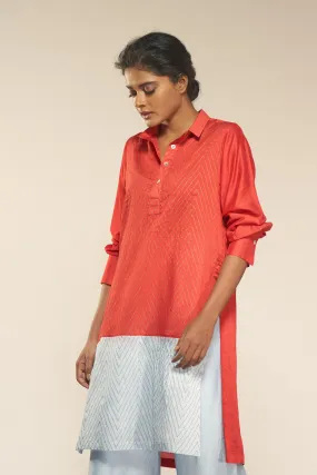Collared Silk Kurta