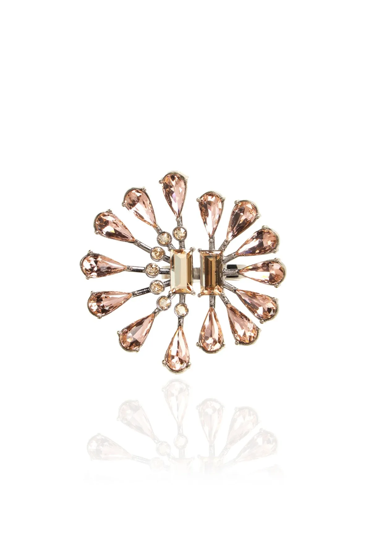Crystal Tear Drop Ring
