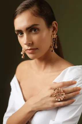 Crystal Tear Drop Ring