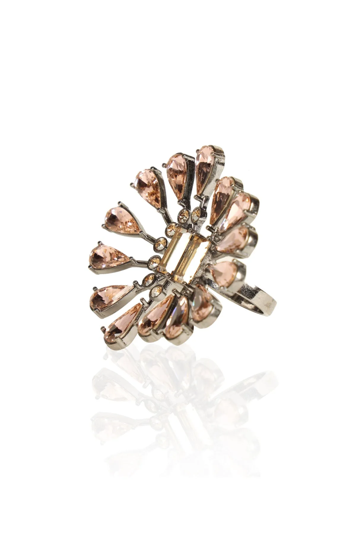 Crystal Tear Drop Ring