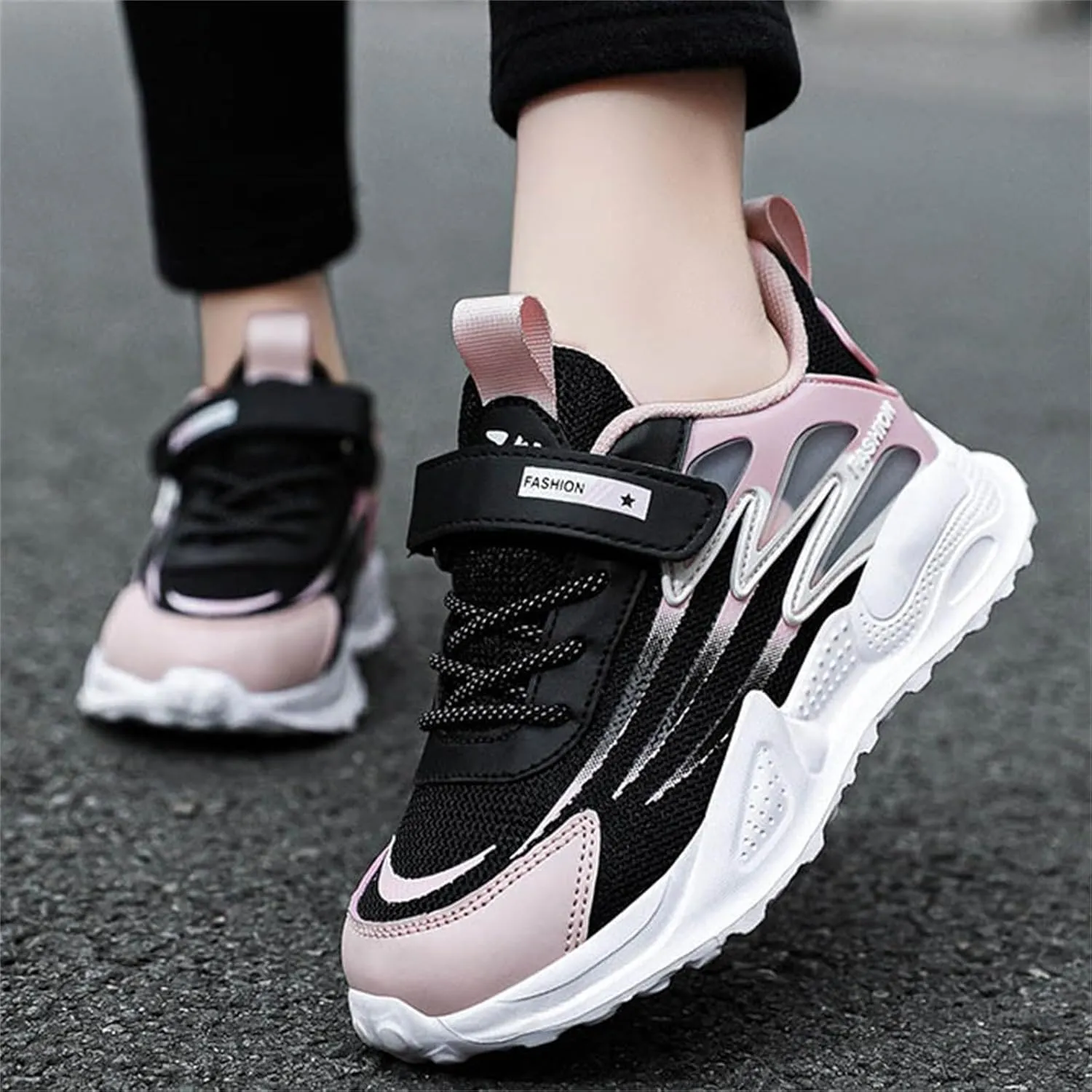 Fashion All Seasons Children Sports Shoes Girls Boys Flat Sole Thick Sole Non Slip Comfortable Musical High Top Shoes