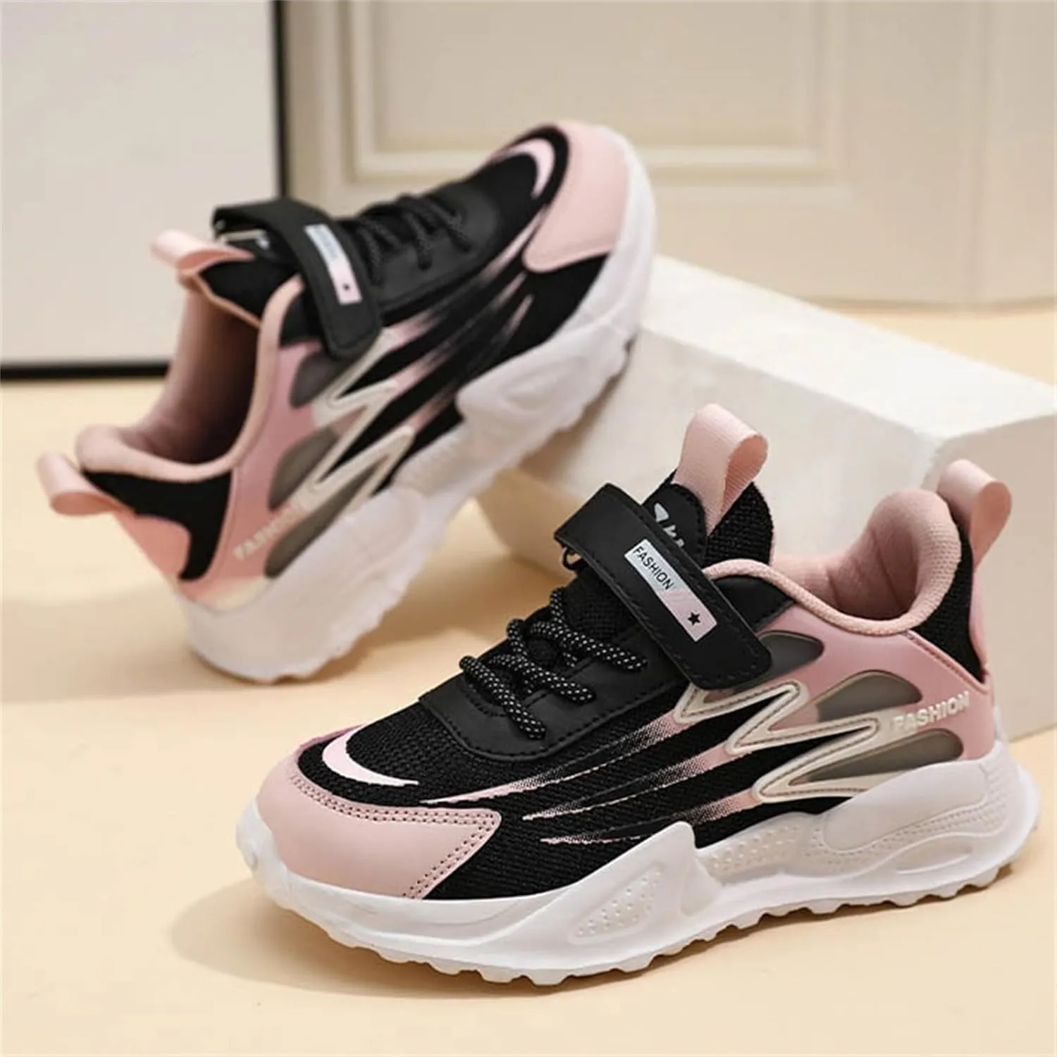 Fashion All Seasons Children Sports Shoes Girls Boys Flat Sole Thick Sole Non Slip Comfortable Musical High Top Shoes