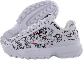 Fila Disruptor Ii Graffiti Womens Shoes Size 7.5, Color: White/Navy/Red-