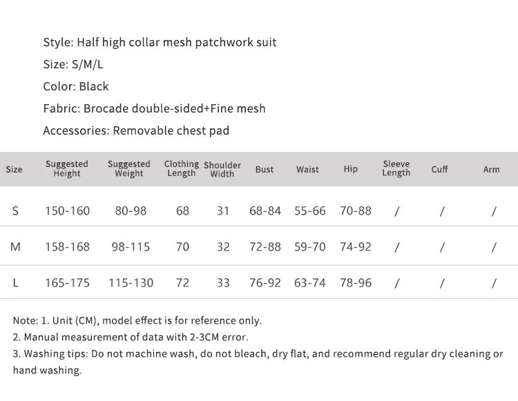 Half High Collar Mesh Splicing Neck Leotard Ballet Practice Clothes