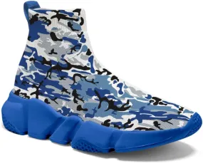 Hetios Womens Fashion Tennis Sneakers White Socks Shoes Graffiti Painted Casual Walking Shoes
