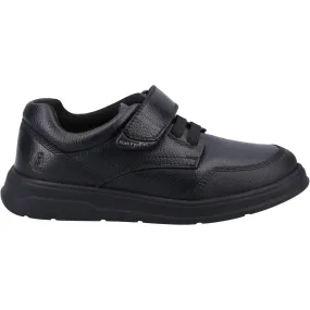 Hush Puppies Boys Rowan Leather School Shoes - Black