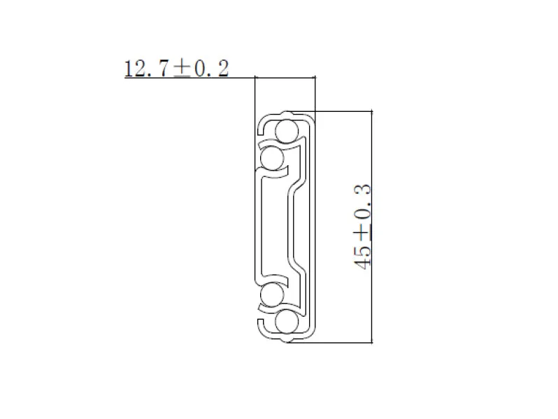 IntAfit Soft Close Double Extension Drawer Runner 45kg - 45 x 550mm