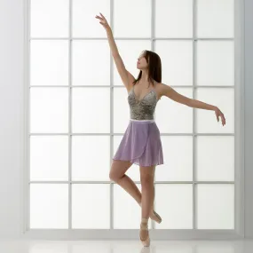 Light Purple Chiffon Ballet Wrap Skirt - Lavender Mist Classical Skirt