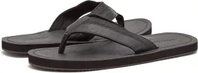 LONDON FOG Trevon Men’s Thong Sandals, Athletic Flip Flops for Men Size 7 to 13 - Black, Grey or Brown
