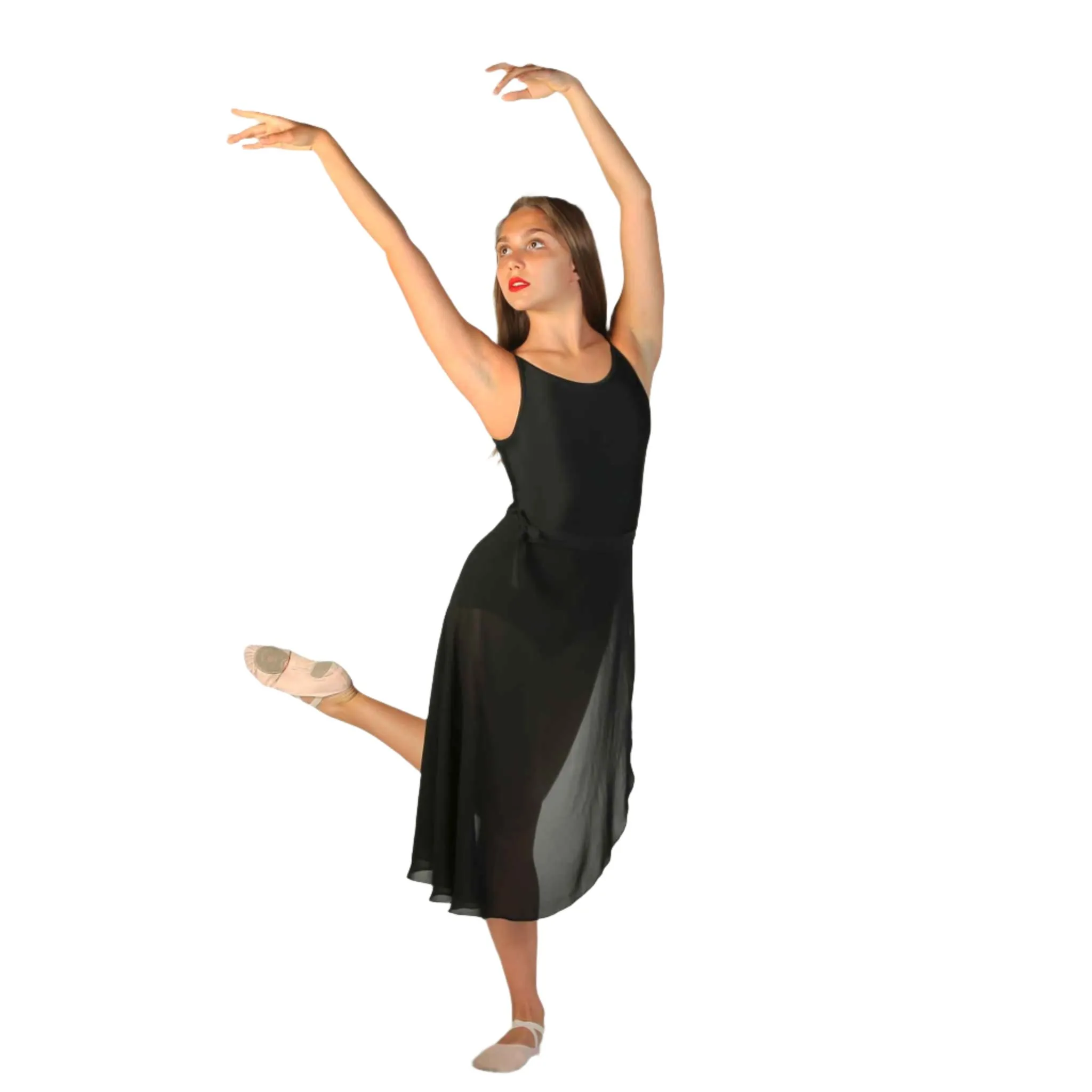 LONG WRAP CHIFFON DANCE SKIRT