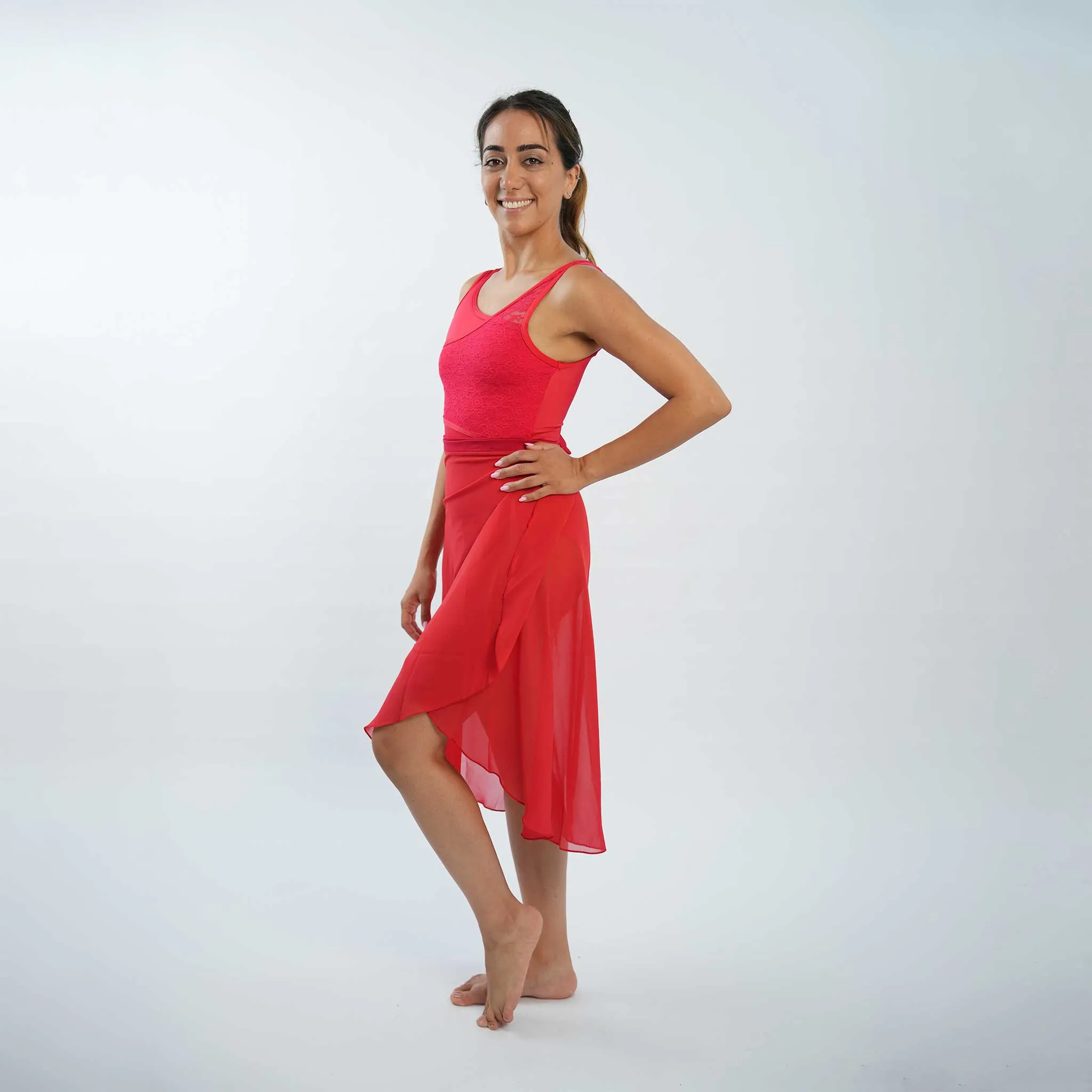 LONG WRAP CHIFFON DANCE SKIRT