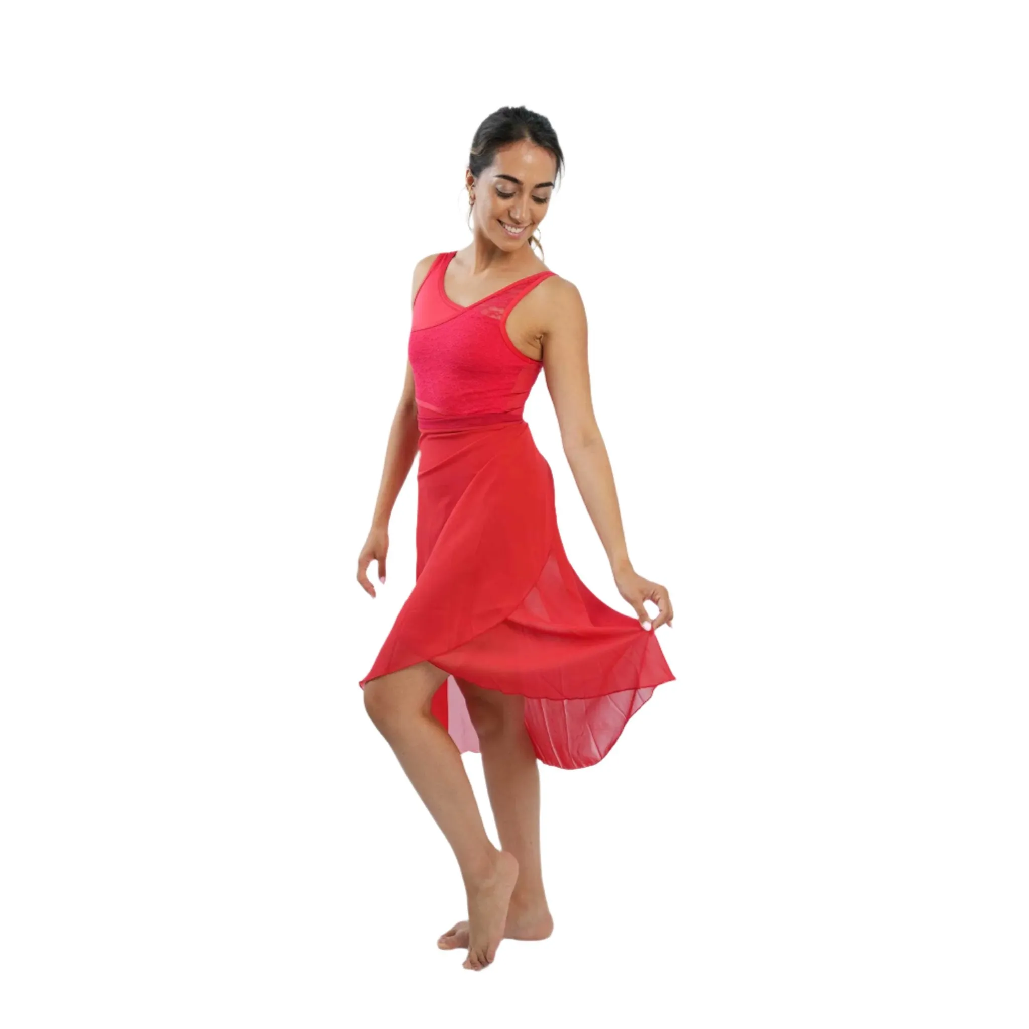 LONG WRAP CHIFFON DANCE SKIRT