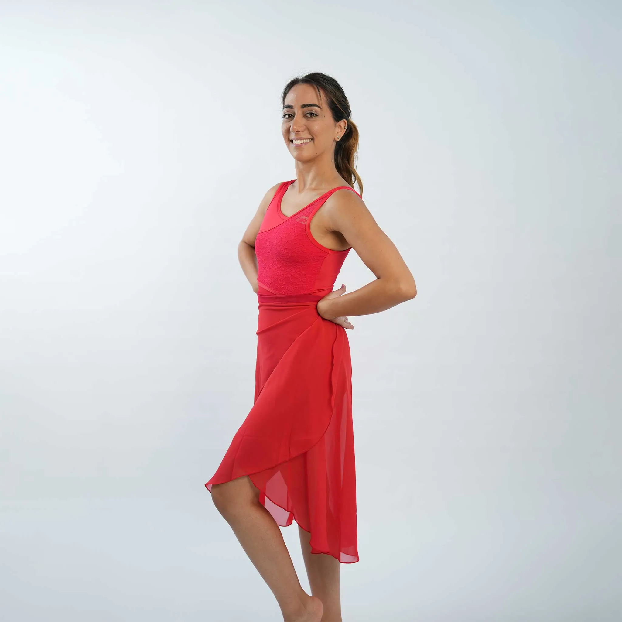 LONG WRAP CHIFFON DANCE SKIRT