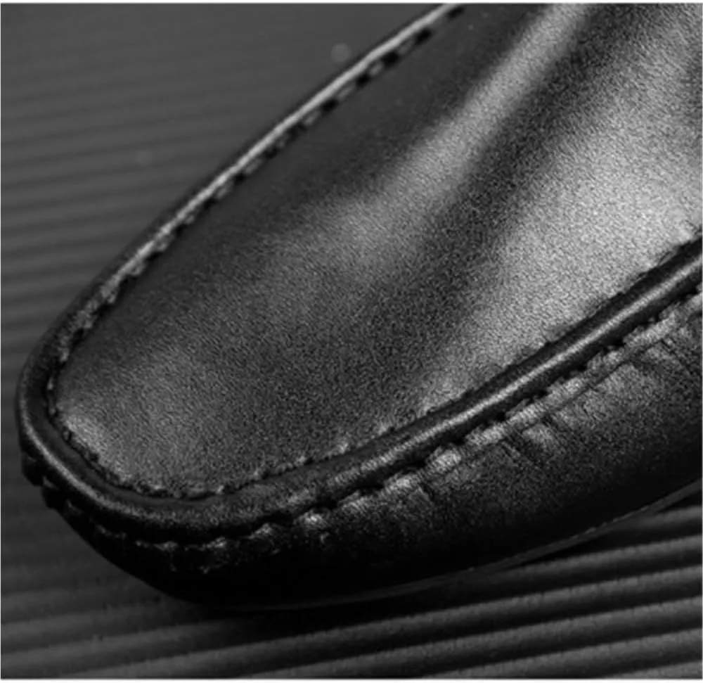 Men's Casual Loafers Flat Heel Slip Resistant Breathable Comfortable Driving Style Business Outdoors Wedding