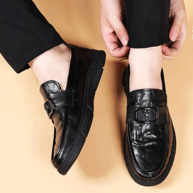 Men's Casual Walking Shoes Office Flats Business Loafers England Flats Breathable Sport Outdoor Footwear