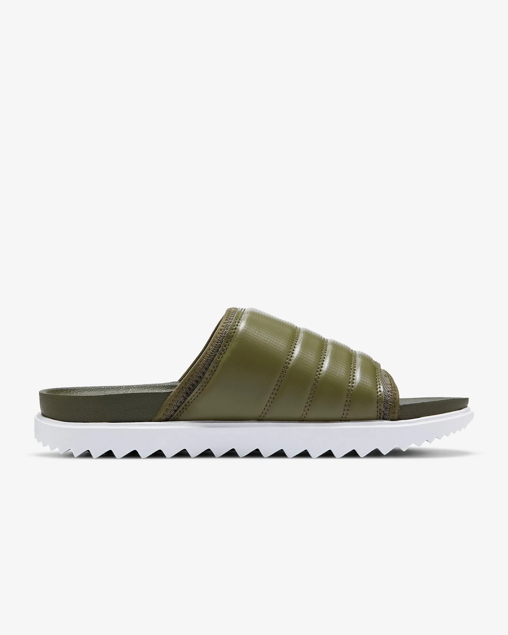 Men's Nike Asuna Premium Slides (Cargo Khaki/Medium Olive/White/Light Cream)(CI8800-300)