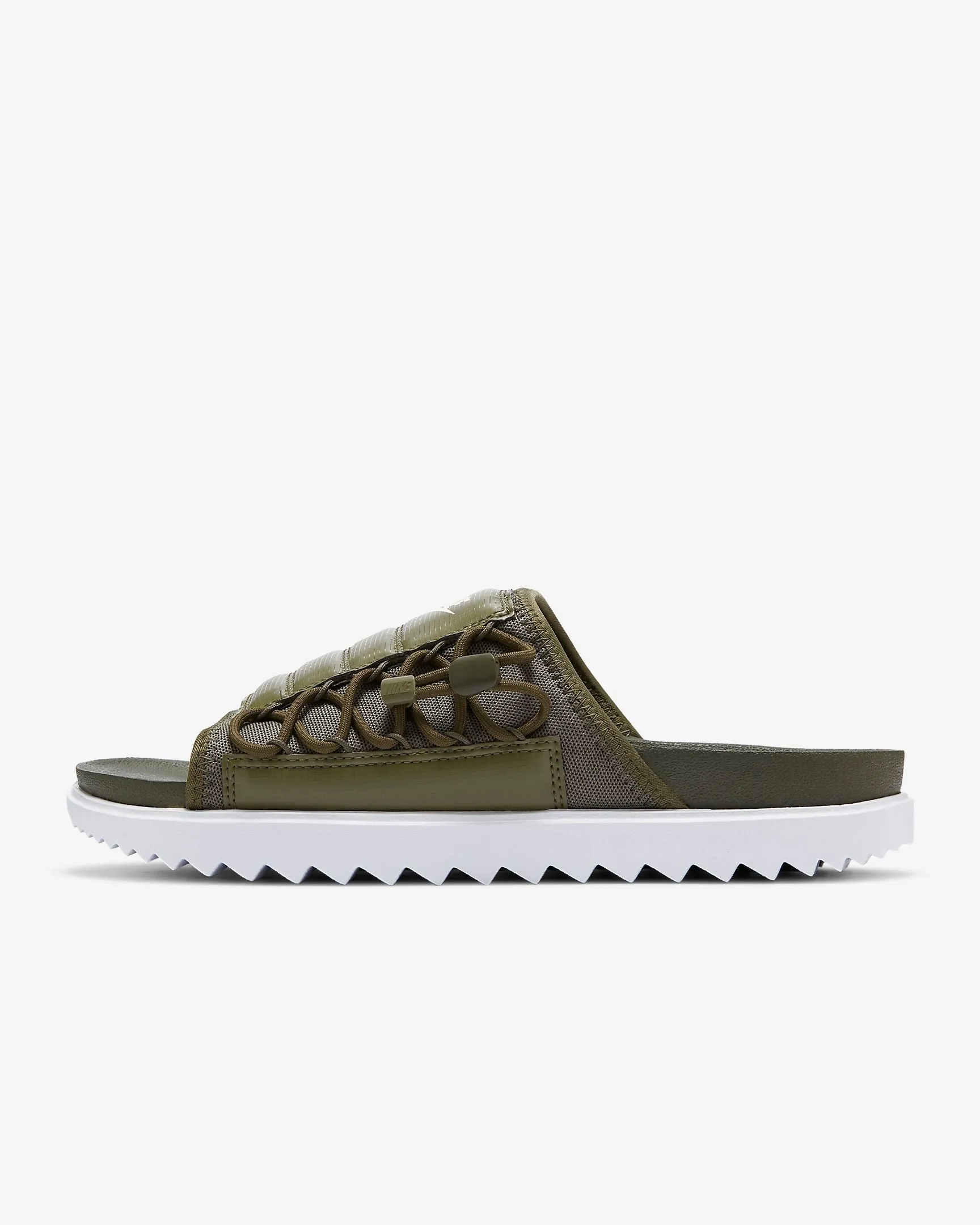 Men's Nike Asuna Premium Slides (Cargo Khaki/Medium Olive/White/Light Cream)(CI8800-300)