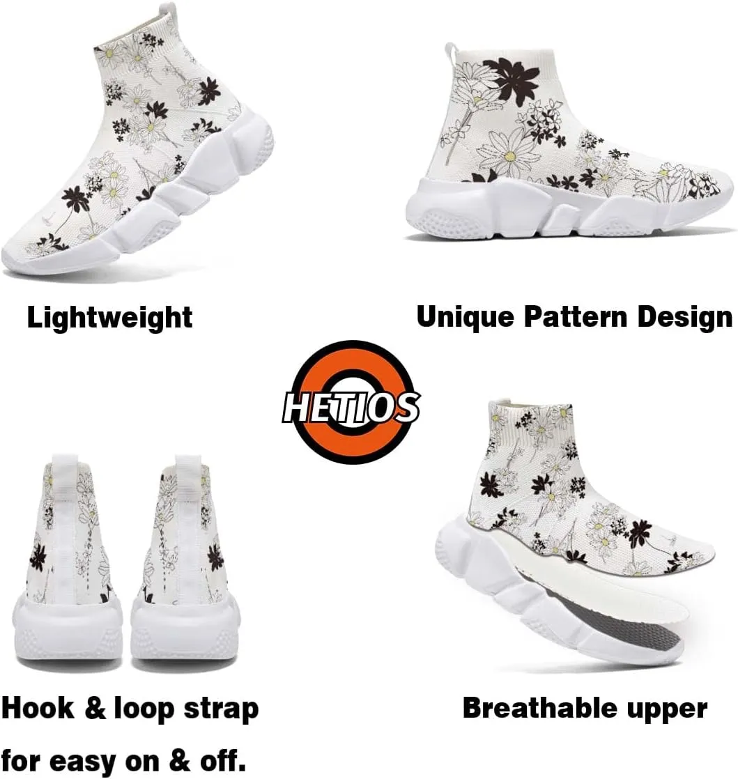 Mens Running Sneakers Art Graffiti Painted Shoes Mesh Breathable Slip-on Womens Tennis Shoes