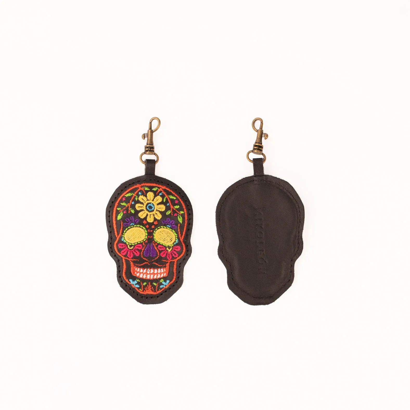 MK221592 - Skull Black & Orange Tassel [Leather Bag Accessory]