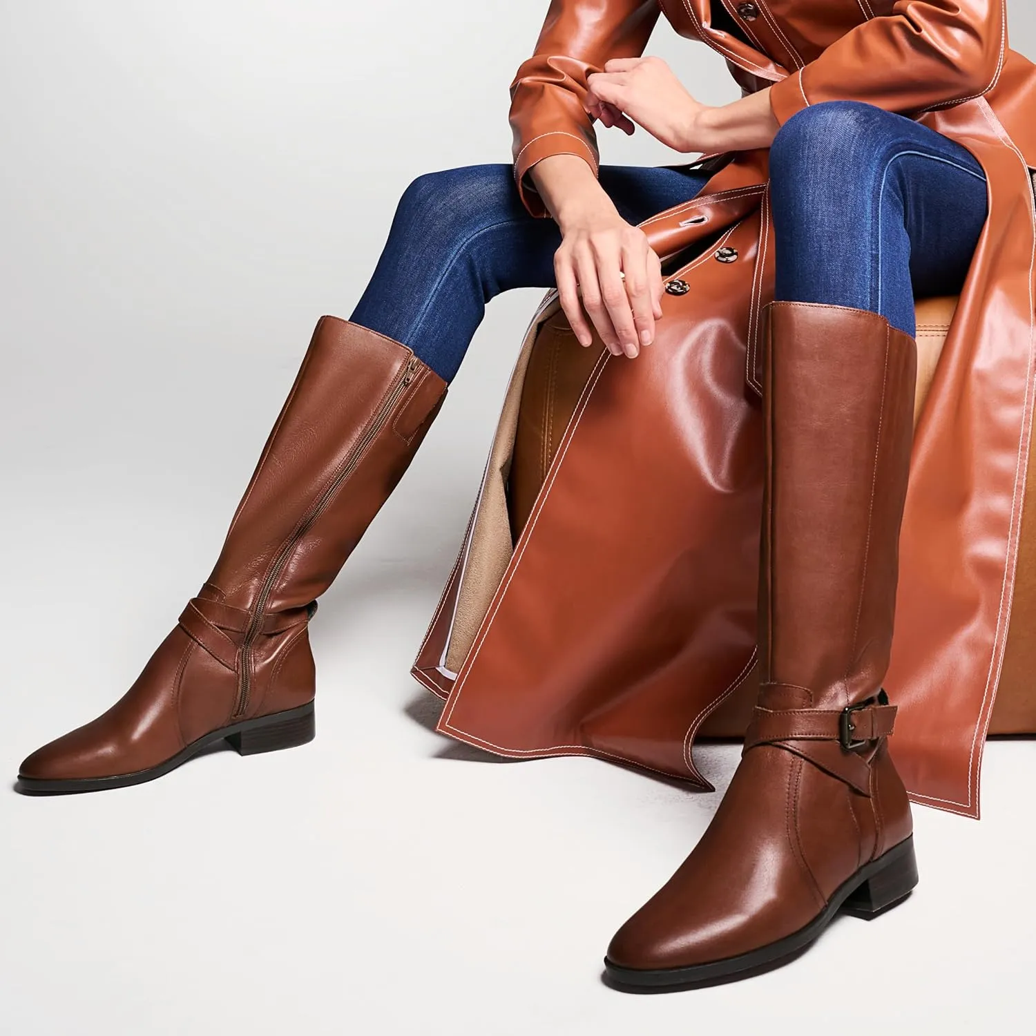 Naturalizer Women's Rena Wide Calf Knee High Riding Boot