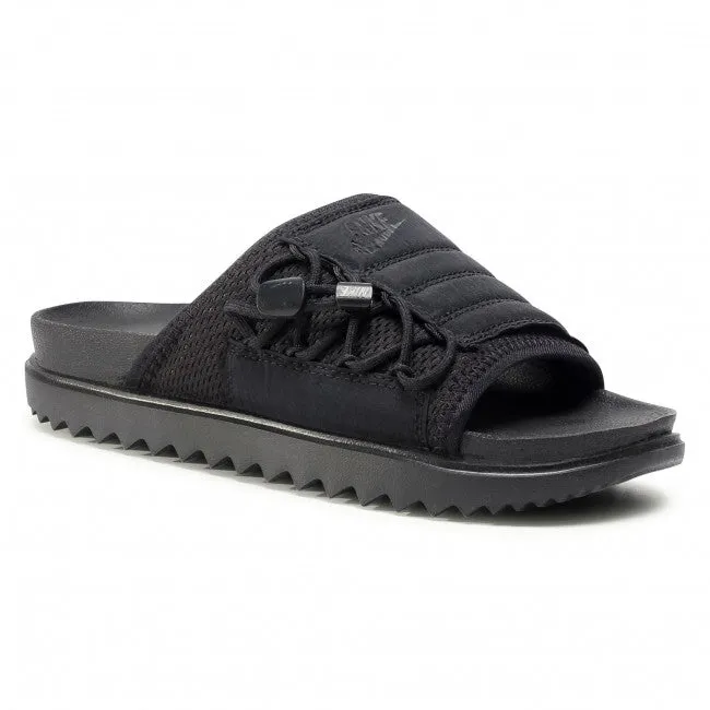 Nike Asuna "Triple Black" Matte Premium Slides (Black/Black/Black)(CI8800-011)
