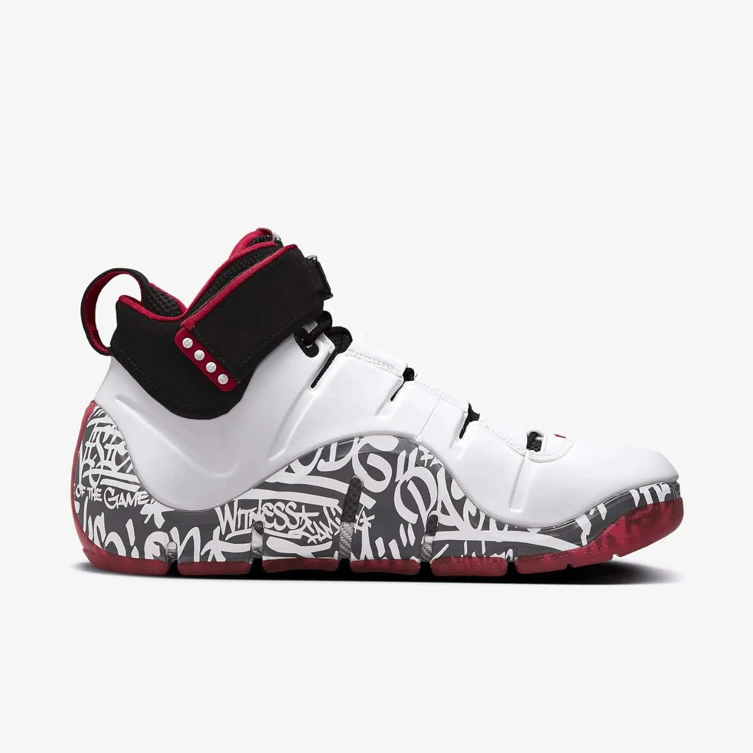 Nike Zoom Lebron 4 Men's Shoes (DJ4888-100, White/Black/University Red/White)
