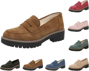 Orthoture-Orthopedic Platform Loafers Comfortable Slip Resistant Loafers with Breathable Arch Support Wide Toe Loafers