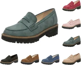 Orthoture-Orthopedic Platform Loafers Comfortable Slip Resistant Loafers with Breathable Arch Support Wide Toe Loafers
