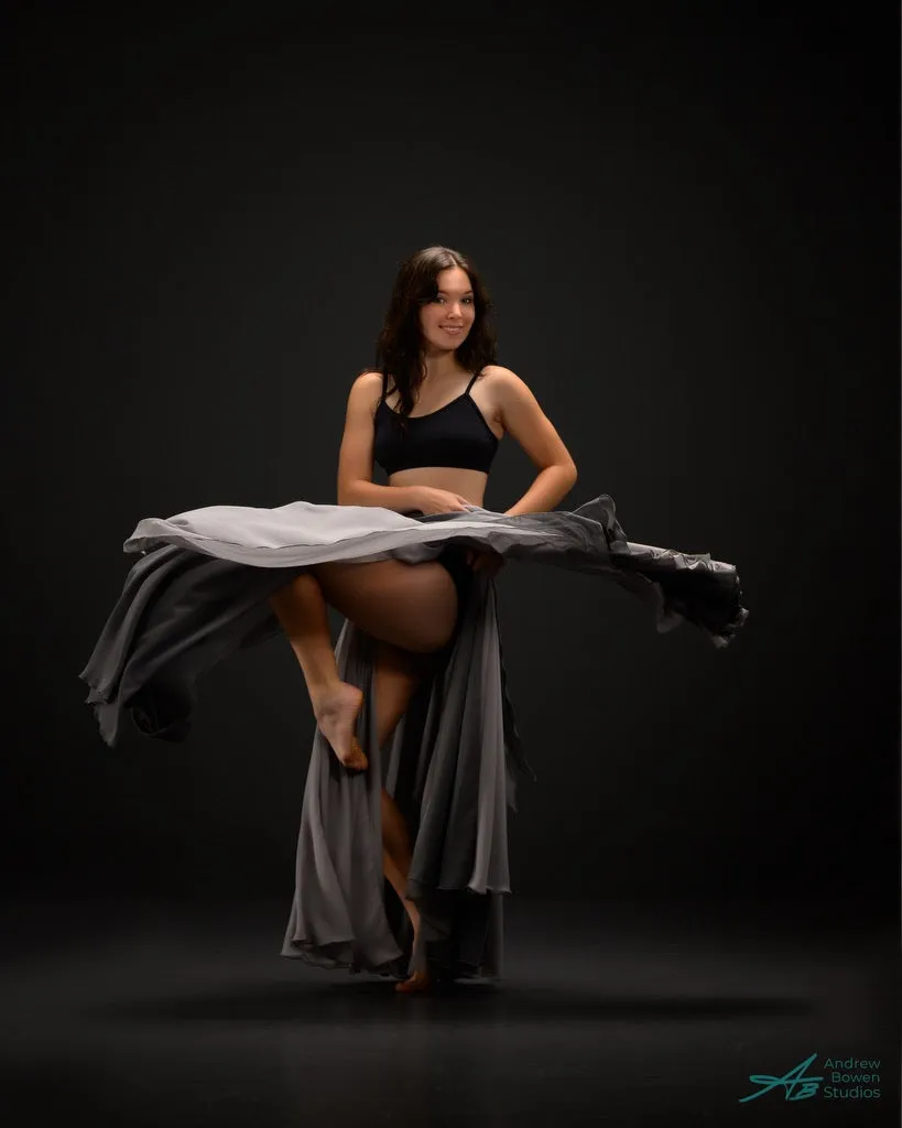 Photoshoot-Ready Double-Layer Double Pirouette Pull-On Ballet Skirt