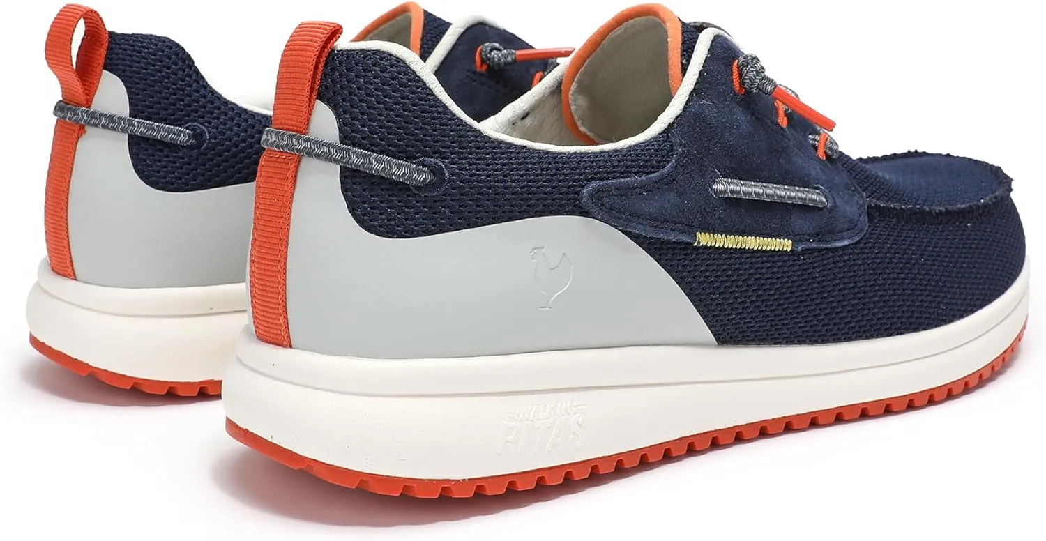 PITAS Bay Men’s Loafers | Casual Slip-On Shoes | Breathable & Comfortable Loafers for Men | Navy