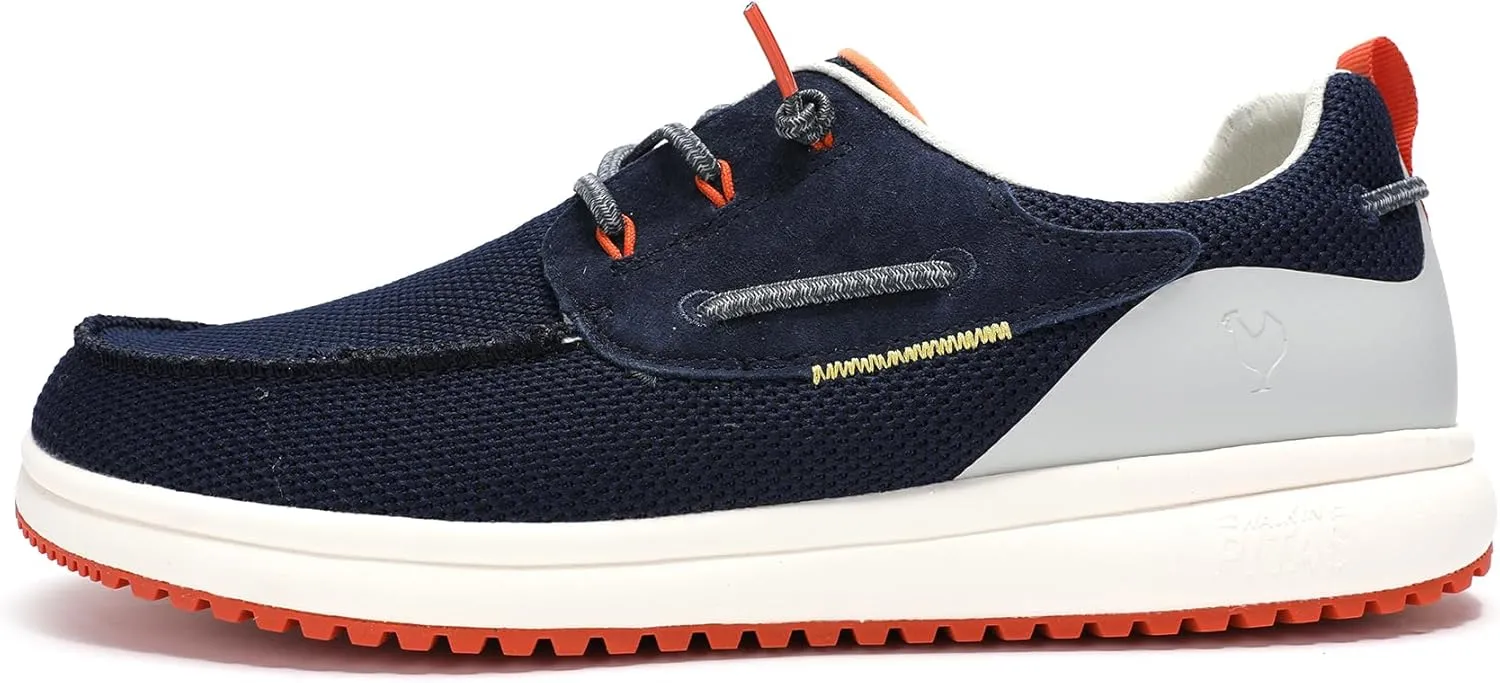 PITAS Bay Men’s Loafers | Casual Slip-On Shoes | Breathable & Comfortable Loafers for Men | Navy