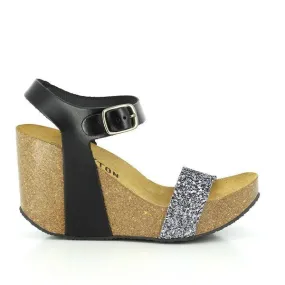Plakton 433023 Black Slingback Wedges