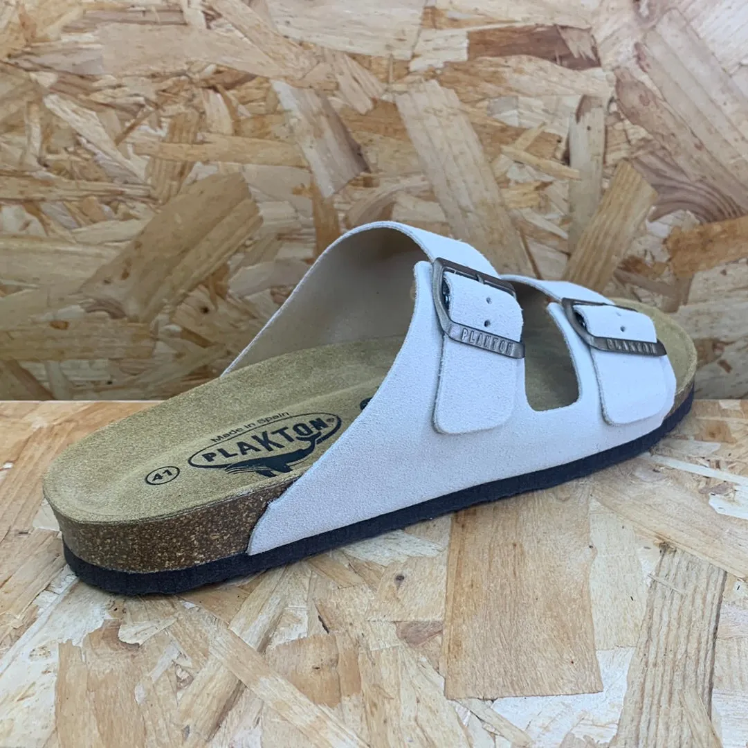 Plakton Mens Malaga Apure Leather Sandal - Beige