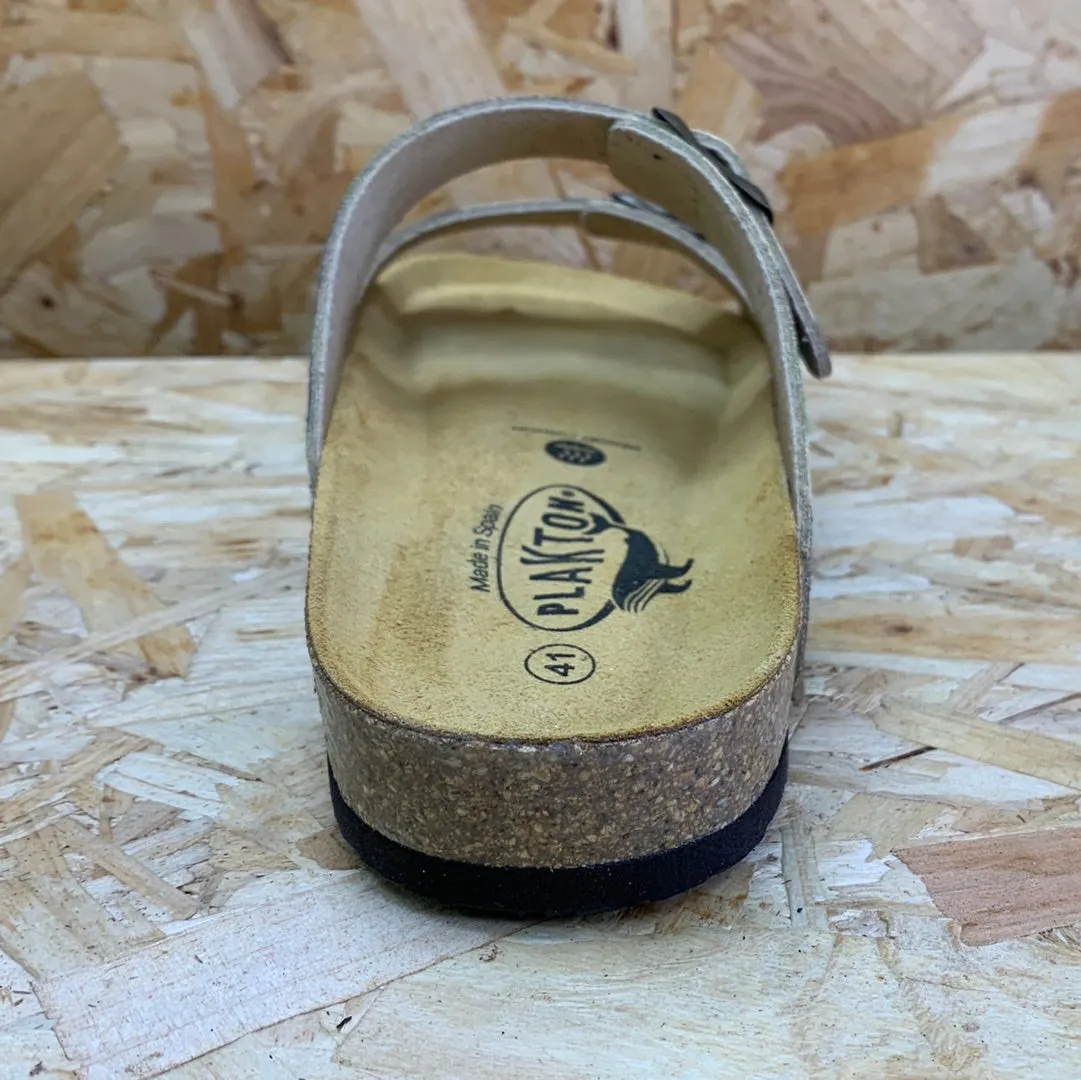 Plakton Mens Malaga Split Leather Sandal - Camo