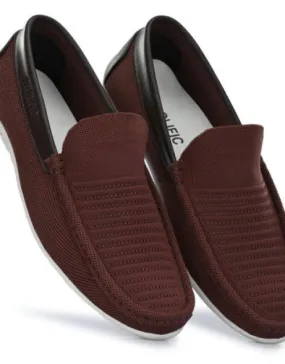Prolific Men's Airy Mesh Loafers Brown