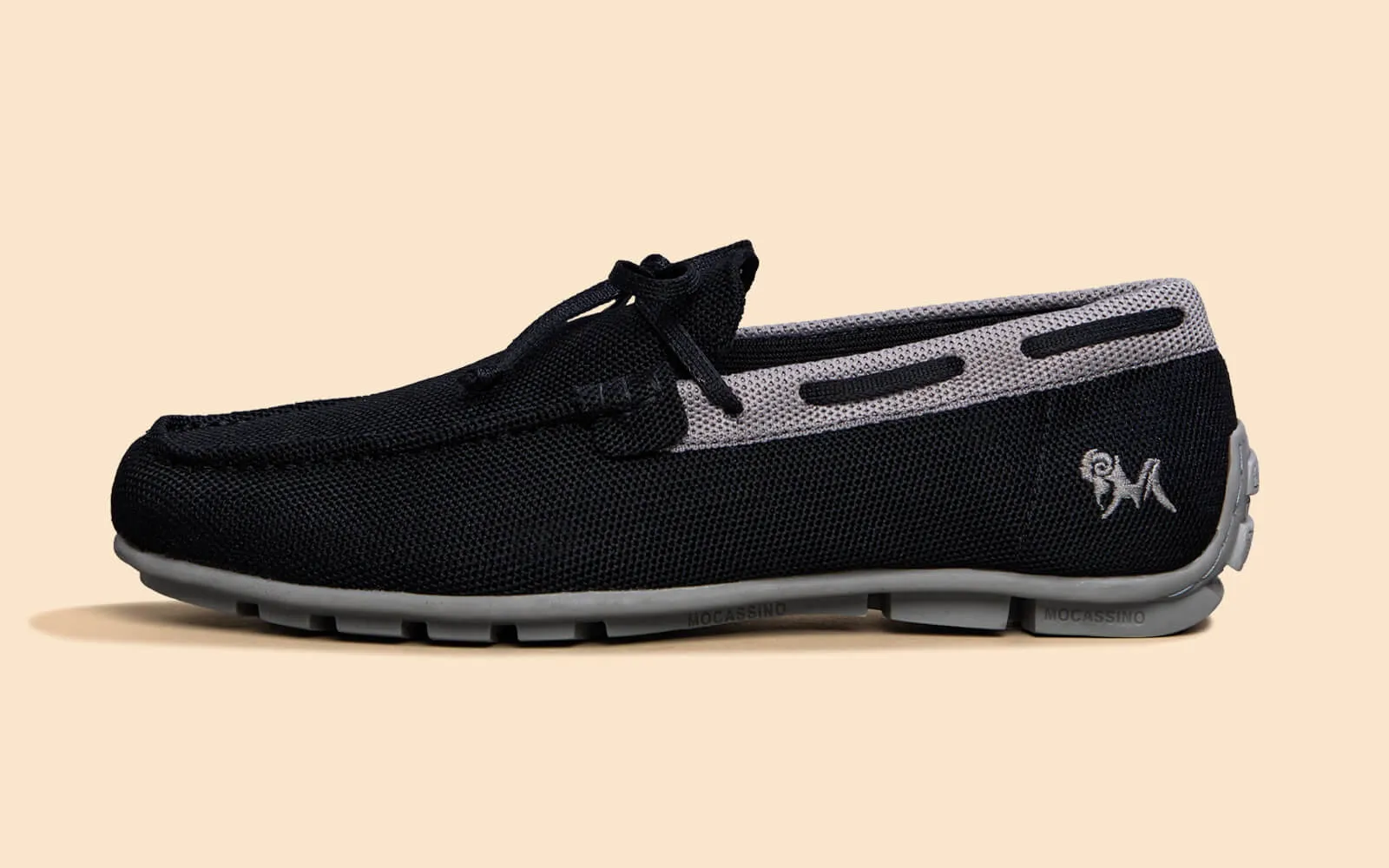 ReLive Knit Boat Loafers : Black