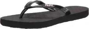 Roxy Girls RG Viva Sandal Flip-Flop, Black 211, 4 Big Kid