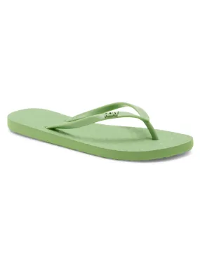Roxy Women's Flip-Flop Sandal, Antique Green, 5.5